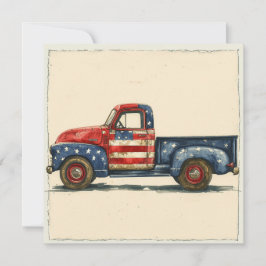 Klassischer Patriotismus: Vintager Ruhm Feiertagskarte