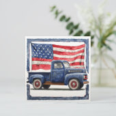 Klassischer Patriotismus: Vintager Ruhm Feiertagskarte (Stehend Vorderseite)