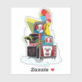 Klassischer Pennywise-TV-Stack - Sie werden auch s Aufkleber (Blatt)