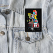 Klassischer Pennywise-TV-Stack - Sie werden auch s Button (Insitu)