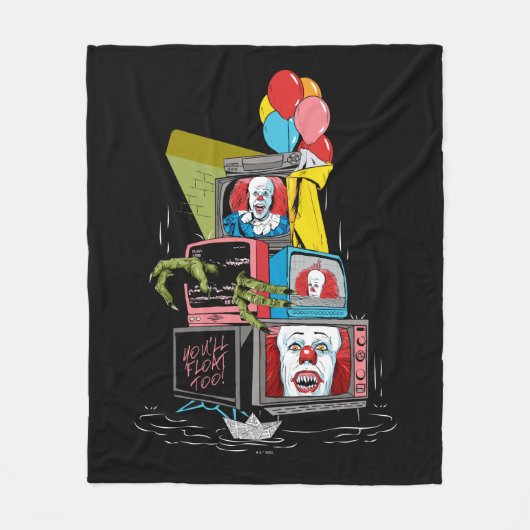 Klassischer Pennywise-TV-Stack - Sie werden auch s Fleecedecke (Vorderseite)