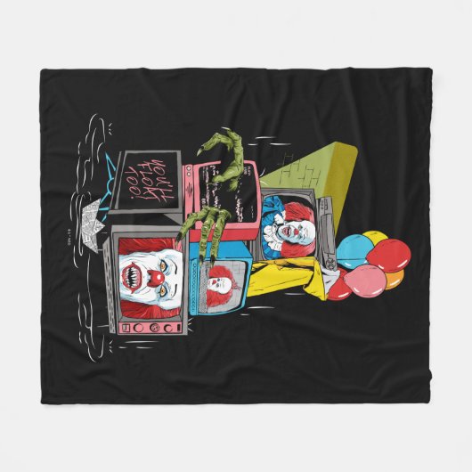 Klassischer Pennywise-TV-Stack - Sie werden auch s Fleecedecke (Vorderseite (Horizontal))