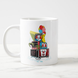 Klassischer Pennywise-TV-Stack - Sie werden auch s Jumbo-Tasse