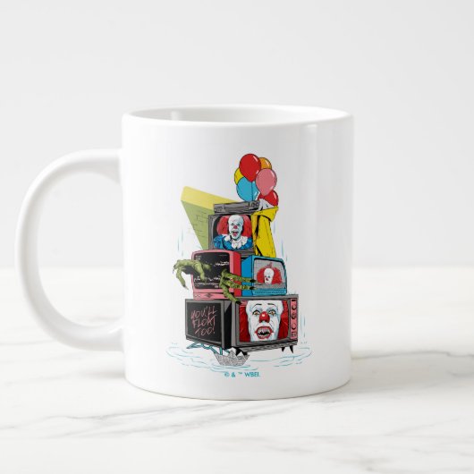 Klassischer Pennywise-TV-Stack - Sie werden auch s Jumbo-Tasse (Links)