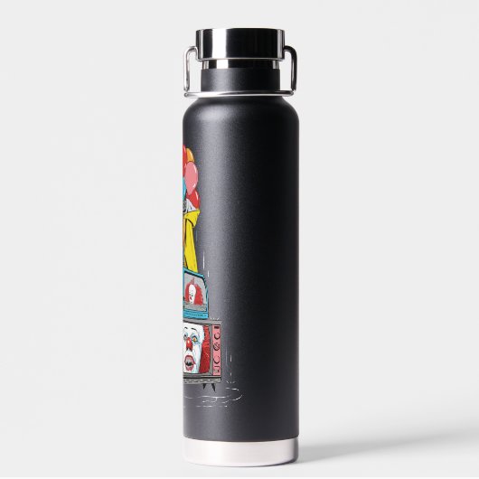 Klassischer Pennywise-TV-Stack - Sie werden auch s Trinkflasche (Rückseite)