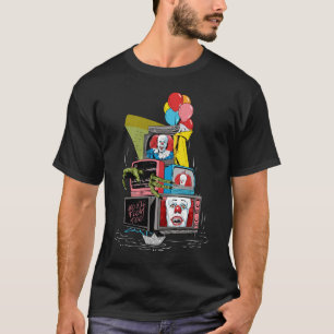 Klassischer Pennywise-TV-Stapel - Du wirst auch sc T-Shirt