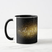 Klassischer personalisierter Glitzer Tasse (Links)