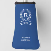 Klassischer Personalisierter Monogramm Name Blue P Golf Headcover (Rotieren 90)