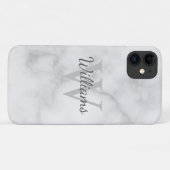 Klassischer Personalisierter Monogramm- und Namens Case-Mate iPhone Hülle (Rückseite (Horizontal))