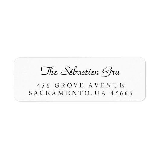 Klassischer personalisierter Name (Vorne)