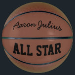 Klassischer Personalisierter Name Basketball Sport<br><div class="desc">Personalisieren Sie diesen klassischen Basketball,  indem Sie den Namen ändern.</div>