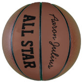 Klassischer Personalisierter Name Basketball Sport (Vertikal)