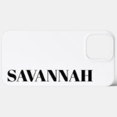 Klassischer personalisierter Name Case-Mate iPhone Hülle (Rückseite (Horizontal))