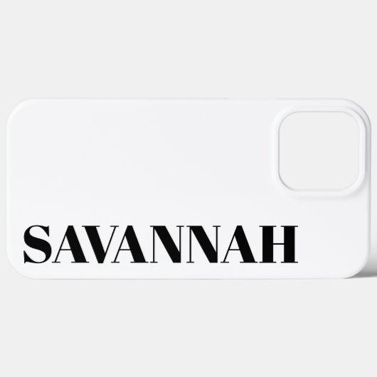 Klassischer personalisierter Name Case-Mate iPhone Hülle (Rückseite (Horizontal))