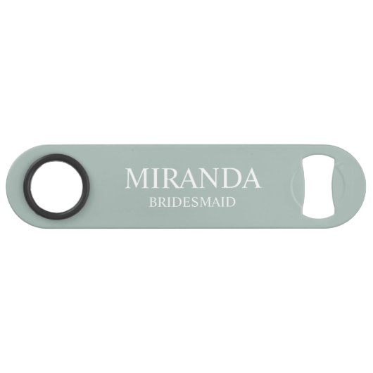 Klassischer Personalisierter Name der Bridesmaid Speed Flaschenöffner (Vorderseite (Horizontal))