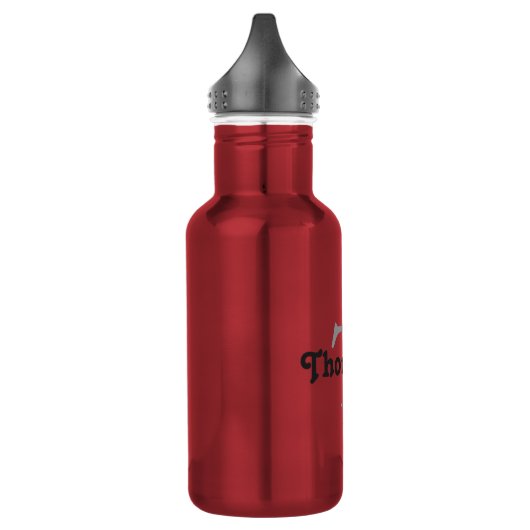 Klassischer Personalisierter Name des Monogramms Trinkflasche (Links)