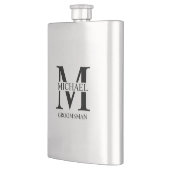 Klassischer Personalisierter Trauzeuge Flachmann (Links)