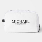 Klassischer Personalisierter Trauzeuge Waschbeutel (Vorderseite)