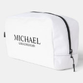 Klassischer Personalisierter Trauzeuge Waschbeutel (Rechte Ecke)