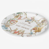 Klassischer Peter der Kanbit Winter Baby Dusche Pappteller (Schrägansicht)