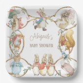 Klassischer Peter der Kanbit Winter Baby Dusche Pappteller (Vorderseite)