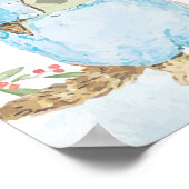 Klassischer Peter der Kanbit Winter Baby Dusche Poster (Ecke)