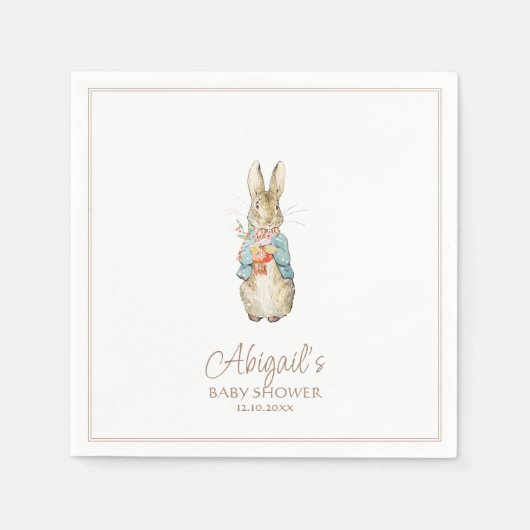 Klassischer Peter der Kanbit Winter Baby Dusche Serviette (Vorderseite)
