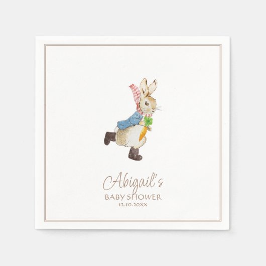 Klassischer Peter der Kanbit Winter Baby Dusche Serviette (Vorderseite)