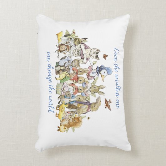 Klassischer Peter der Kaninchen Dekokissen (Vorderseite(Vertikal))