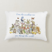 Klassischer Peter der Kaninchen Dekokissen (Rückseite)