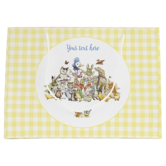 Klassischer Peter der Kaninchen Große Geschenktüte (Vorderseite)