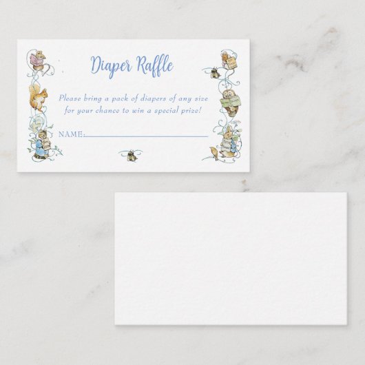 Klassischer Peter der Kaninchen-Windeln Begleitkarte (Vorne/Hinten)