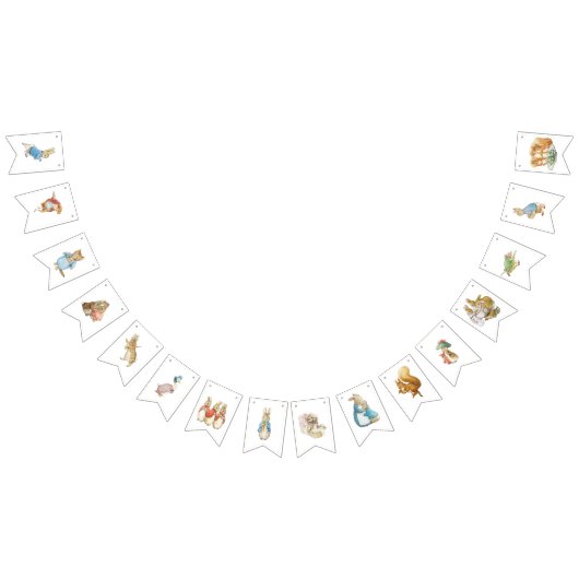 Klassischer Peter der Rabbit Baby Shower Bunting F Wimpelkette (Alle)