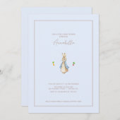 Klassischer Peter der Rabbit Beatrix Bunny Baby Du Einladung (Vorne/Hinten)