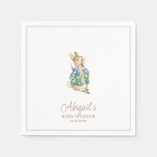 Klassischer Peter der Rabbit Winter Fall Baby Dusc Serviette (Vorderseite)