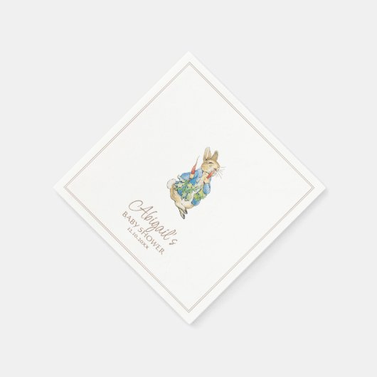 Klassischer Peter der Rabbit Winter Fall Baby Dusc Serviette (Ecke)
