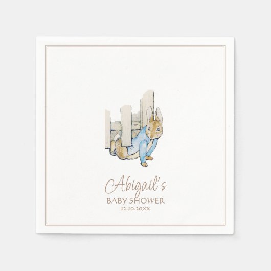 Klassischer Peter der Rabbit Winter Fall Baby Dusc Serviette (Vorderseite)