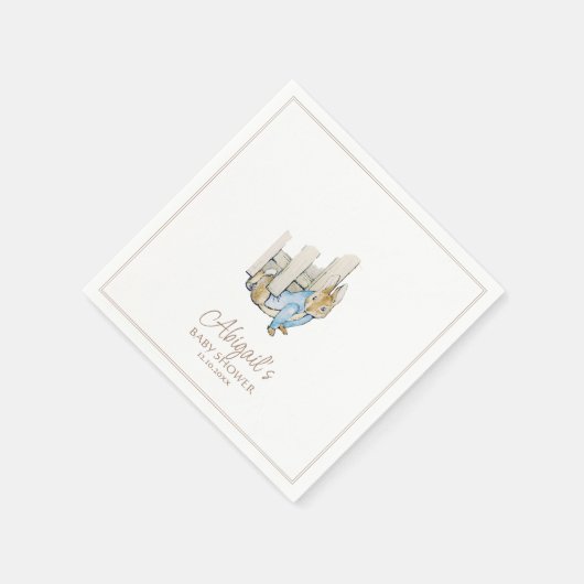 Klassischer Peter der Rabbit Winter Fall Baby Dusc Serviette (Ecke)
