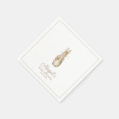 Klassischer Peter der Rabbit Winter Fall Baby Dusc Serviette (Ecke)