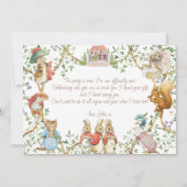 Klassischer Peter des Kaninchens Geburtstag Dankeskarte (Vorderseite)