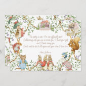 Klassischer Peter des Kaninchens Geburtstag Dankeskarte (Vorne/Hinten)