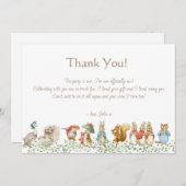 Klassischer Peter des Kaninchens Geburtstag Dankeskarte (Vorne/Hinten)