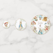 Klassischer Peter des Kaninchens Geburtstag Konfetti (Rückseiten)