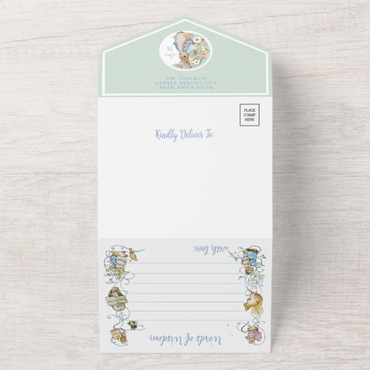 Klassischer Peter die Kaninchendusche All In One Einladung (Außenbereich)