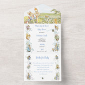 Klassischer Peter die Kaninchendusche All In One Einladung (Innen Boden)