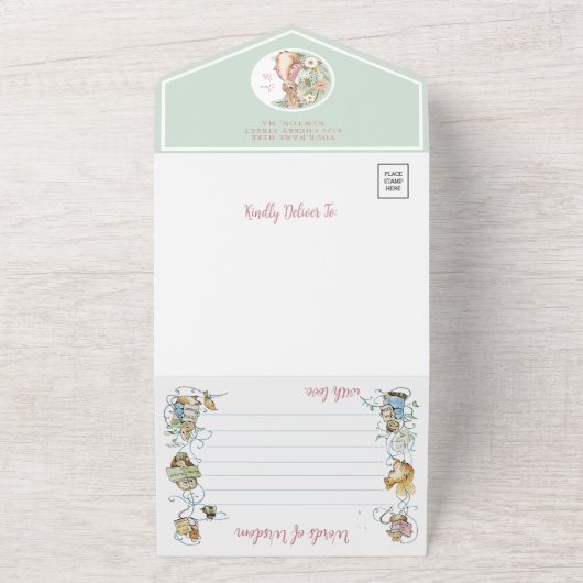 Klassischer Peter die Kaninchendusche All In One Einladung (Außenbereich)