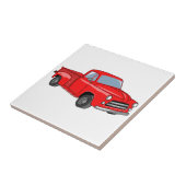 Klassischer Pick-up-Truck Fliese (Seite)