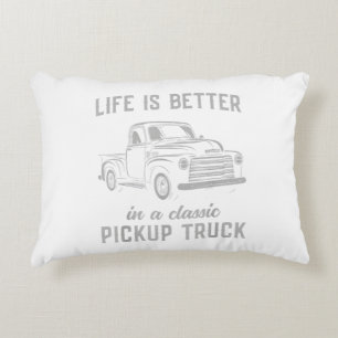 Klassischer Pickup-Truck-Typ Vintage Dekokissen