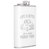 Klassischer Pickup-Truck-Typ Vintage Flachmann (Rechts)