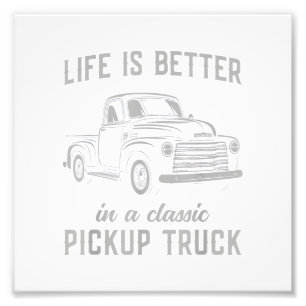 Klassischer Pickup-Truck-Typ Vintage Fotodruck